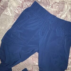 Target Silky Blue Exercise Pants with Pockets